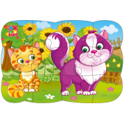 Пазли на магніті А5 Котики